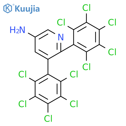 5-Amino-2,3-bis(perchlorophenyl)pyridine structure