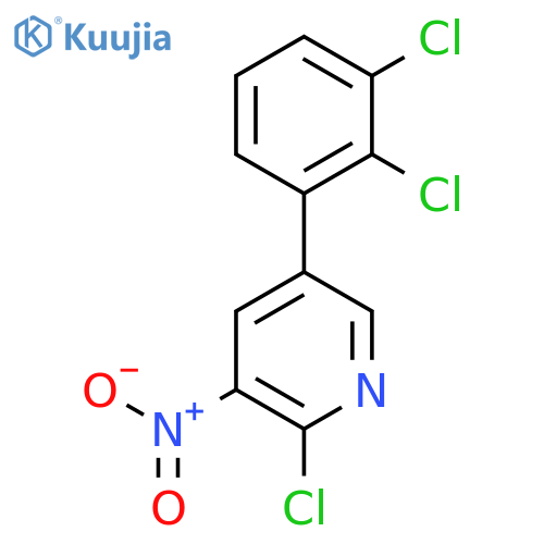 2-Chloro-5-(2,3-dichlorophenyl)-3-nitropyridine structure