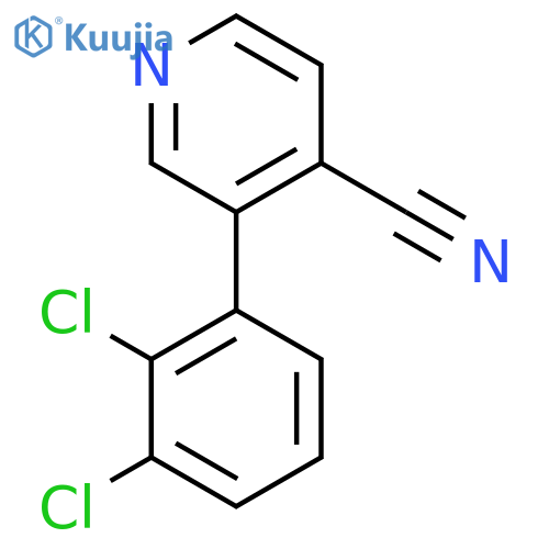 3-(2,3-Dichlorophenyl)isonicotinonitrile structure