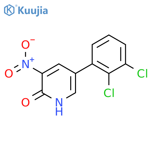 5-(2,3-Dichlorophenyl)-2-hydroxy-3-nitropyridine structure