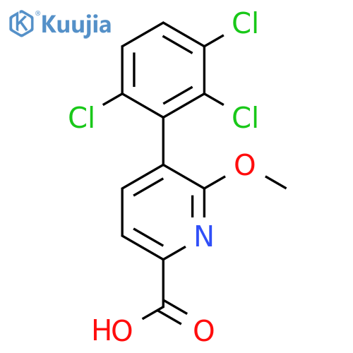 6-Methoxy-5-(2,3,6-trichlorophenyl)picolinic acid structure