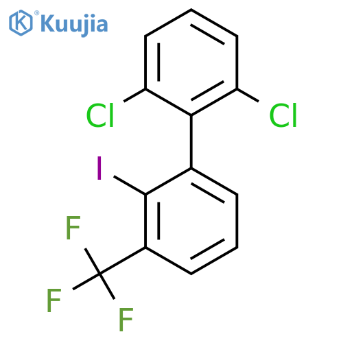 2,6-Dichloro-2'-iodo-3'-trifluoromethyl-biphenyl structure