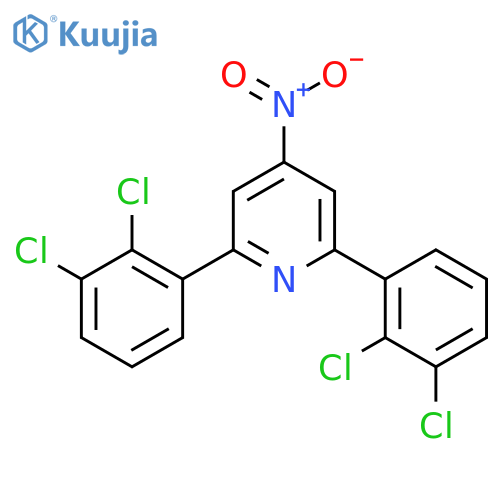 2,6-Bis(2,3-dichlorophenyl)-4-nitropyridine structure