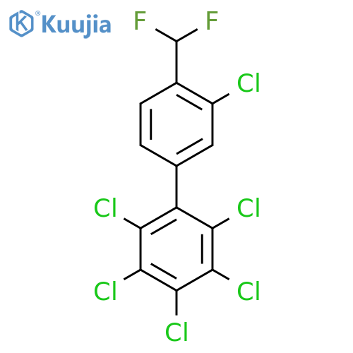 3'-Chloro-4'-(difluoromethyl)-2,3,4,5,6-pentachlorobiphenyl structure