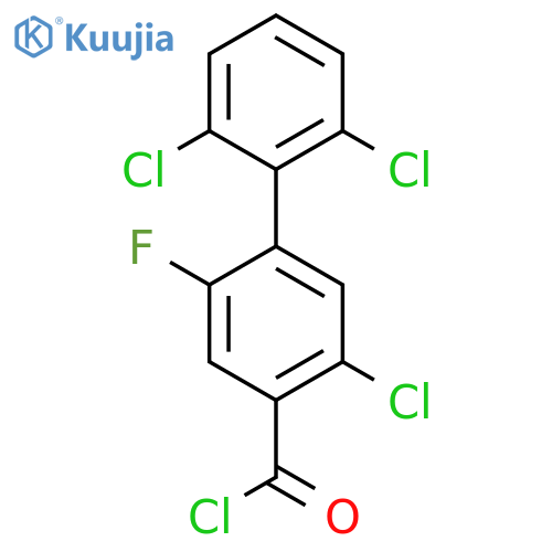 5-Chloro-2',6'-dichloro-2-fluoro-biphenyl-4-carbonyl chloride structure