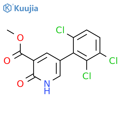 Methyl 2-hydroxy-5-(2,3,6-trichlorophenyl)nicotinate structure