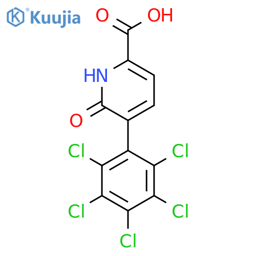 6-Hydroxy-5-(perchlorophenyl)picolinic acid structure