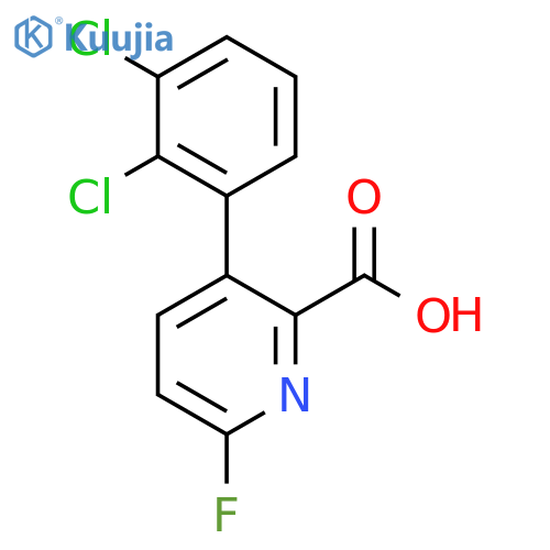3-(2,3-Dichlorophenyl)-6-fluoropicolinic acid structure