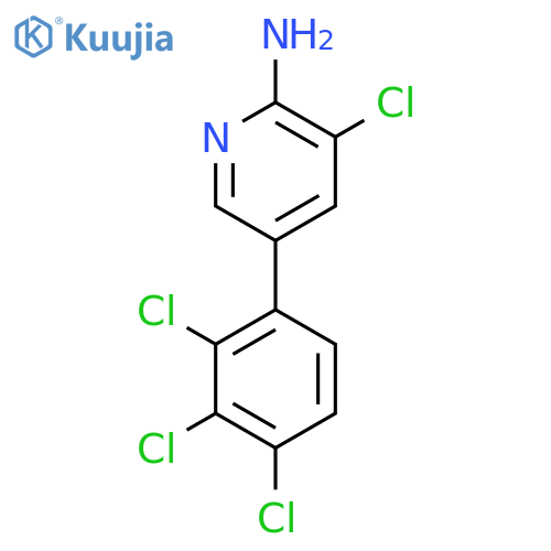 2-Amino-3-chloro-5-(2,3,4-trichlorophenyl)pyridine structure