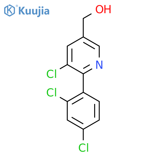 3-Chloro-2-(2,4-dichlorophenyl)pyridine-5-methanol structure