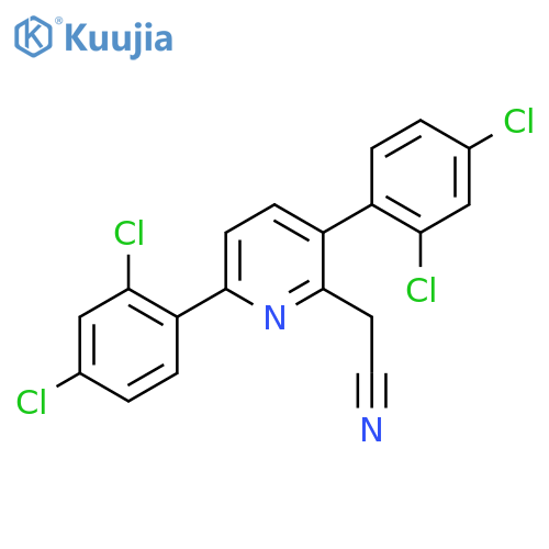 3,6-Bis(2,4-dichlorophenyl)pyridine-2-acetonitrile structure