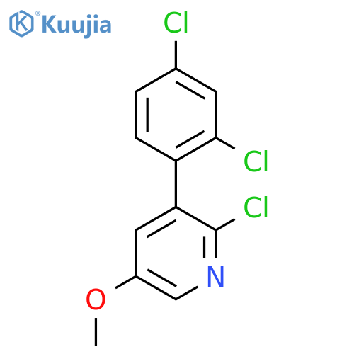 2-Chloro-3-(2,4-dichlorophenyl)-5-methoxypyridine structure