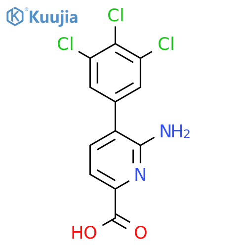 6-Amino-5-(3,4,5-trichlorophenyl)picolinic acid structure