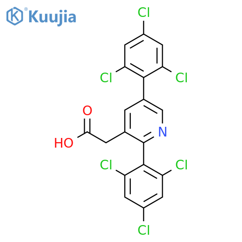 2,5-Bis(2,4,6-trichlorophenyl)pyridine-3-acetic acid structure