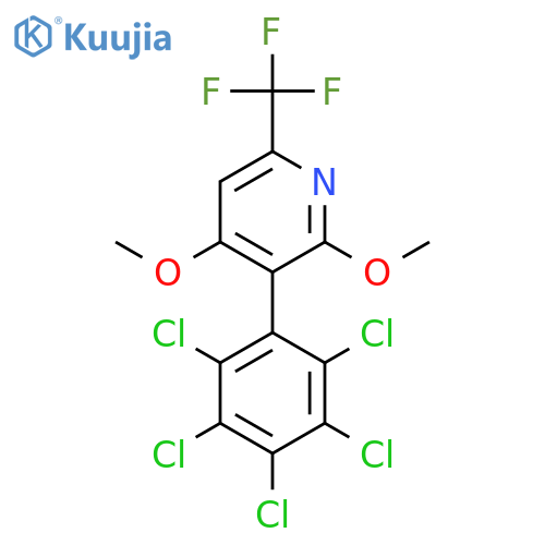 2,4-Dimethoxy-3-(perchlorophenyl)-6-(trifluoromethyl)pyridine structure