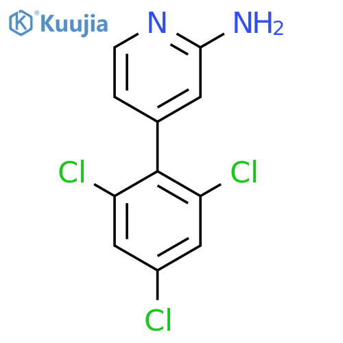 2-Amino-4-(2,4,6-trichlorophenyl)pyridine structure