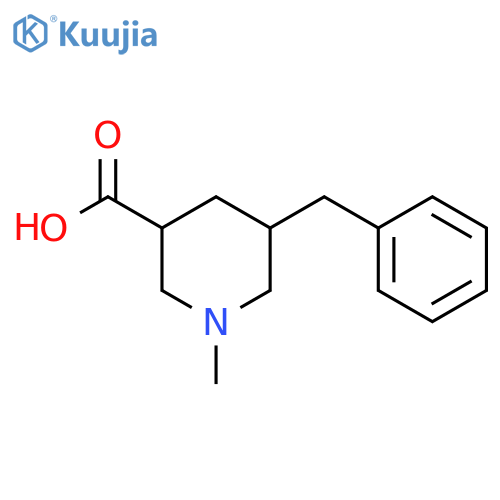 5-Benzyl-1-methylpiperidine-3-carboxylic acid structure