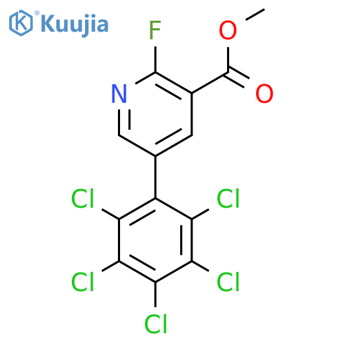 Methyl 2-fluoro-5-(perchlorophenyl)nicotinate structure