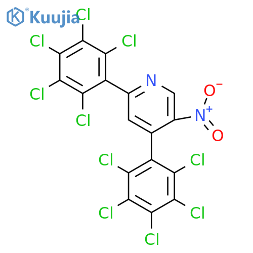 2,4-Bis(perchlorophenyl)-5-nitropyridine structure