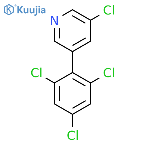 3-Chloro-5-(2,4,6-trichlorophenyl)pyridine structure