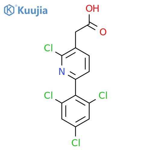 2-Chloro-6-(2,4,6-trichlorophenyl)pyridine-3-acetic acid structure