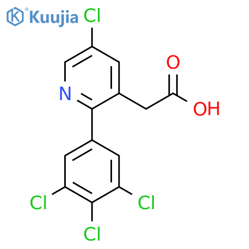 5-Chloro-2-(3,4,5-trichlorophenyl)pyridine-3-acetic acid structure