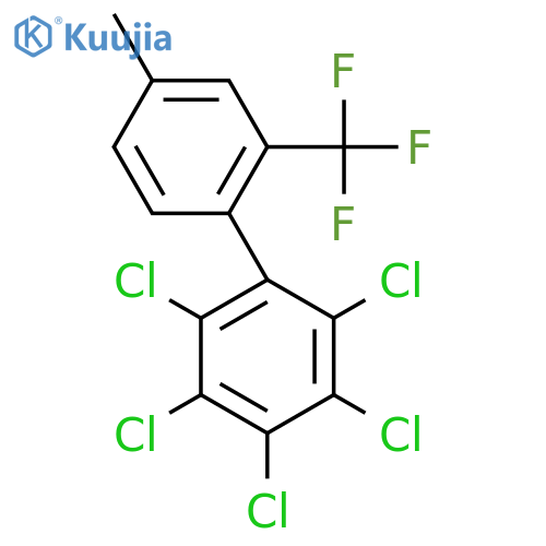4'-Methyl-2,3,4,5,6-pentachloro-2'-(trifluoromethyl)biphenyl structure