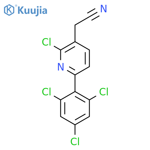 2-Chloro-6-(2,4,6-trichlorophenyl)pyridine-3-acetonitrile structure