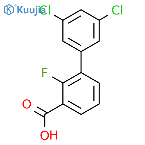 3',5'-Dichloro-2-fluoro-biphenyl-3-carboxylic acid structure