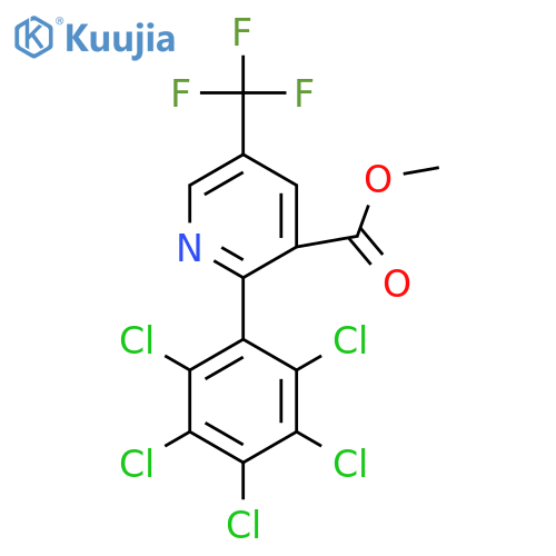 Methyl 2-(perchlorophenyl)-5-(trifluoromethyl)nicotinate structure