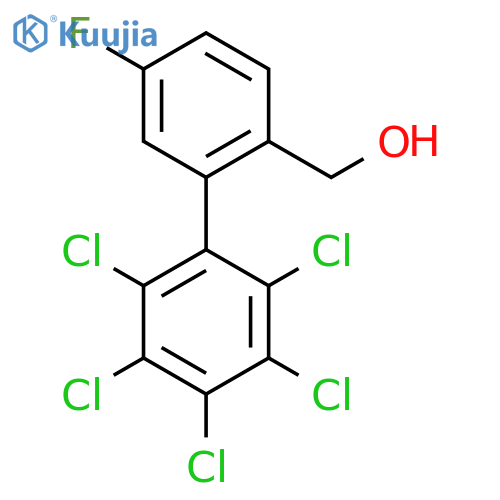 5-Fluoro-2',3',4',5',6'-pentachlorobiphenyl-2-methanol structure