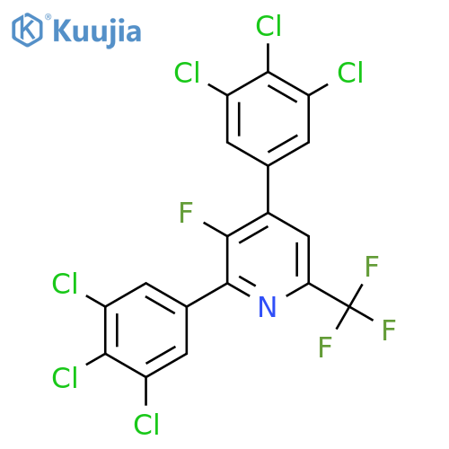 2,4-Bis(3,4,5-trichlorophenyl)-3-fluoro-6-(trifluoromethyl)pyridine structure