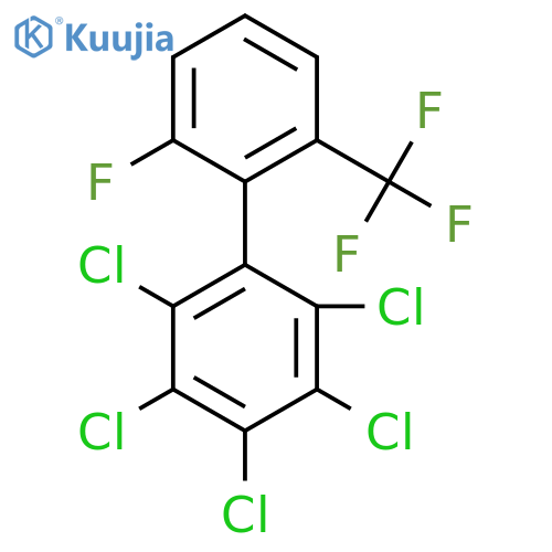6'-Fluoro-2,3,4,5,6-pentachloro-2'-(trifluoromethyl)biphenyl structure