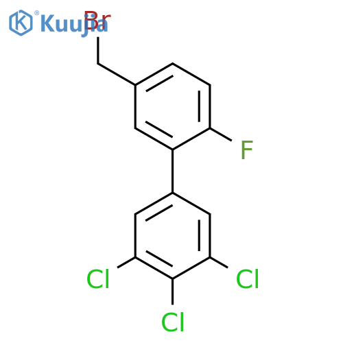 5'-(Bromomethyl)-2'-fluoro-3,4,5-trichlorobiphenyl structure