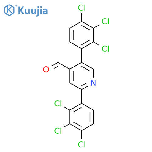 2,5-Bis(2,3,4-trichlorophenyl)isonicotinaldehyde structure
