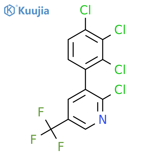 2-Chloro-3-(2,3,4-trichlorophenyl)-5-(trifluoromethyl)pyridine structure