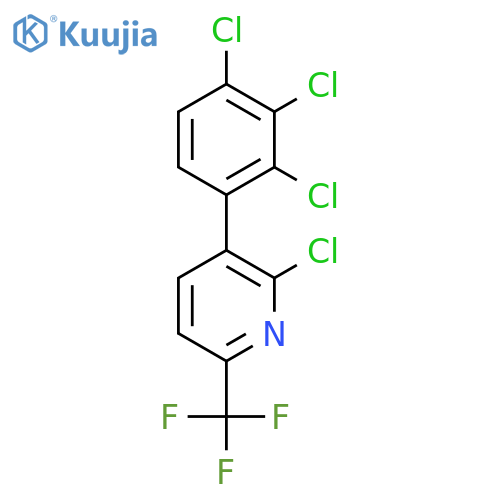 2-Chloro-3-(2,3,4-trichlorophenyl)-6-(trifluoromethyl)pyridine structure