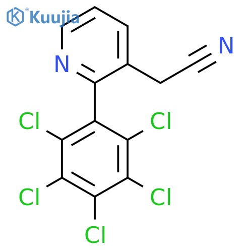 2-(Perchlorophenyl)pyridine-3-acetonitrile structure