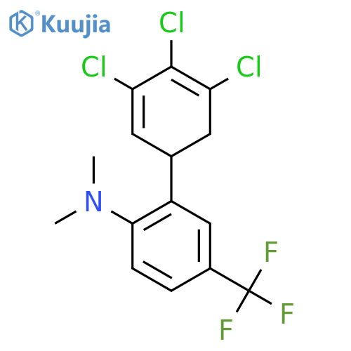 Dimethyl-[2-(3,4,5-trichlorocyclohexa-2,4-dienyl)-4-trifluoromethyl-phenyl]-amine structure
