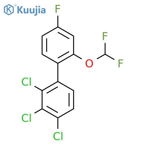 2'-(Difluoromethoxy)-4'-fluoro-2,3,4-trichlorobiphenyl structure