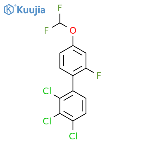 4'-(Difluoromethoxy)-2'-fluoro-2,3,4-trichlorobiphenyl structure