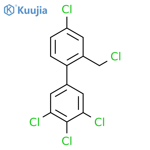 2'-(Chloromethyl)-3,4,5,4'-tetrachlorobiphenyl structure