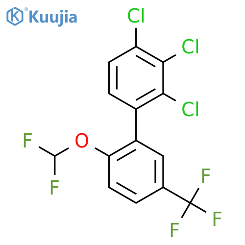 2'-(Difluoromethoxy)-2,3,4-trichloro-5'-(trifluoromethyl)biphenyl structure