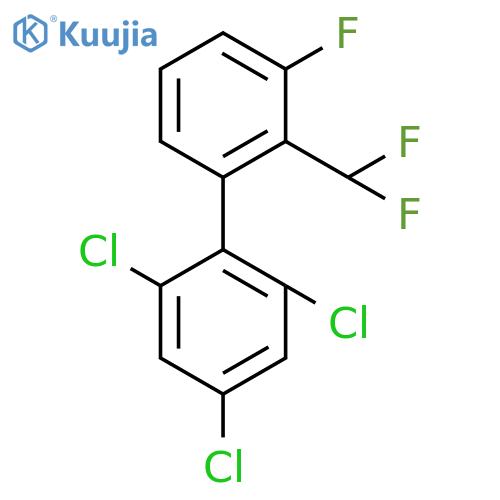 2'-(Difluoromethyl)-3'-fluoro-2,4,6-trichlorobiphenyl structure