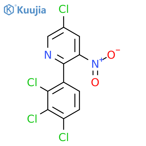 5-Chloro-3-nitro-2-(2,3,4-trichlorophenyl)pyridine structure
