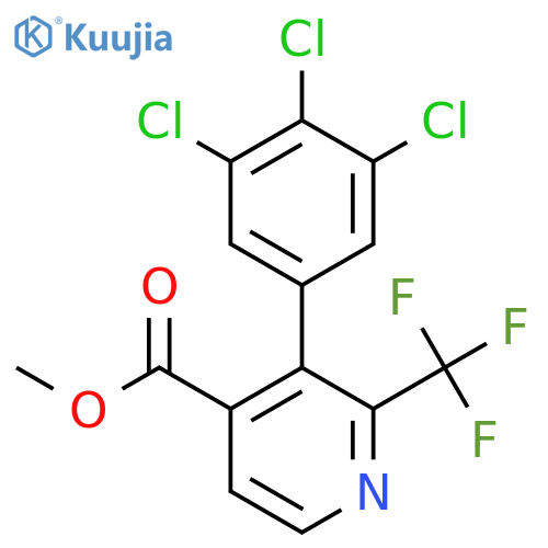 Methyl 3-(3,4,5-trichlorophenyl)-2-(trifluoromethyl)isonicotinate structure