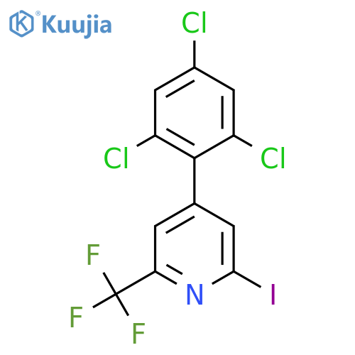 2-Iodo-4-(2,4,6-trichlorophenyl)-6-(trifluoromethyl)pyridine structure