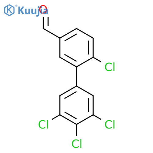 6,3',4',5'-Tetrachlorobiphenyl-3-carboxaldehyde structure