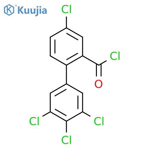 4,3',4',5'-Tetrachlorobiphenyl-2-carbonyl chloride structure