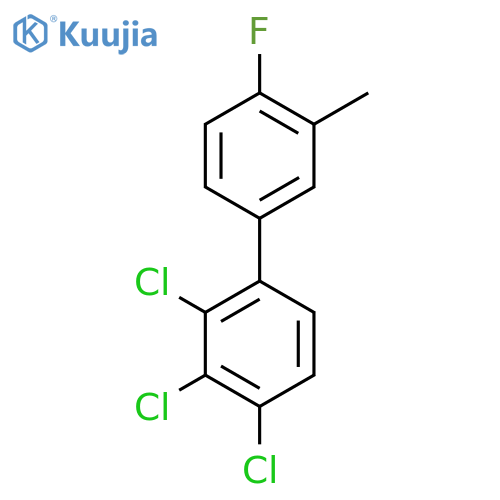 4'-Fluoro-3'-methyl-2,3,4-trichlorobiphenyl structure